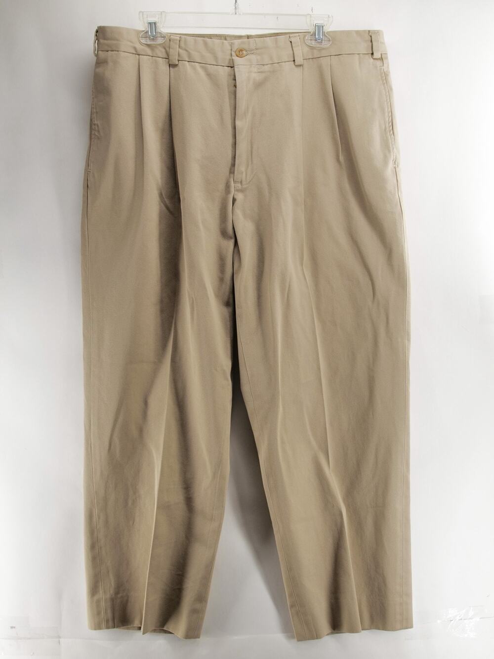 Vintage Bills Khakis Men's 38x29 Khaki Pleated Chino Pants Made USA Classic Fit